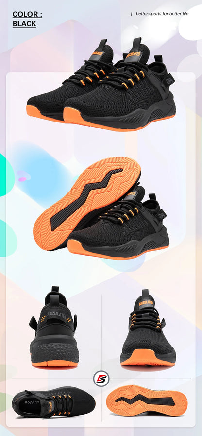 Baasploa – Pantofi de alergare pentru bărbați, de marcă, de designer, din plasă, casual, ușori, cu șireturi, pantofi noi de tenis pentru bărbați, destinați sporturilor în aer liber