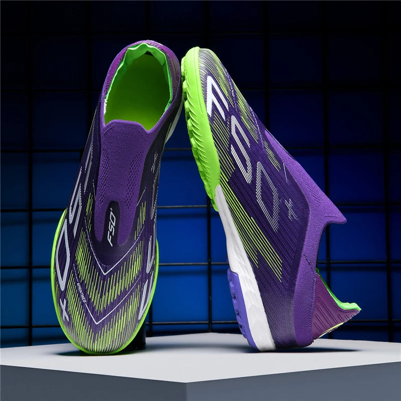 Herren-Fußballschuhe, Rasenstollen, Futsal, bequeme Kunstrasen-Fußballschuhe, Sport, ultraleicht, FG, rutschfest, für den Innenbereich, Erwachsene, rutschfest