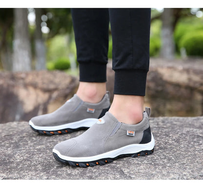 Sapatos desportivos casuais para homem, para caminhadas ao ar livre, acampamento, corrida leve e jogging, mocassins antiderrapantes, sapatos de caminhada, tamanhos grandes 38-50