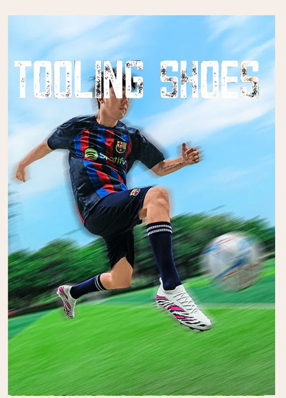 Chuteiras de futebol para homem, sapatos desportivos de futebol, para jogos, unissexo, ultraleves, confortáveis, antiderrapantes, para exterior, para relva, para adultos, de alta qualidade