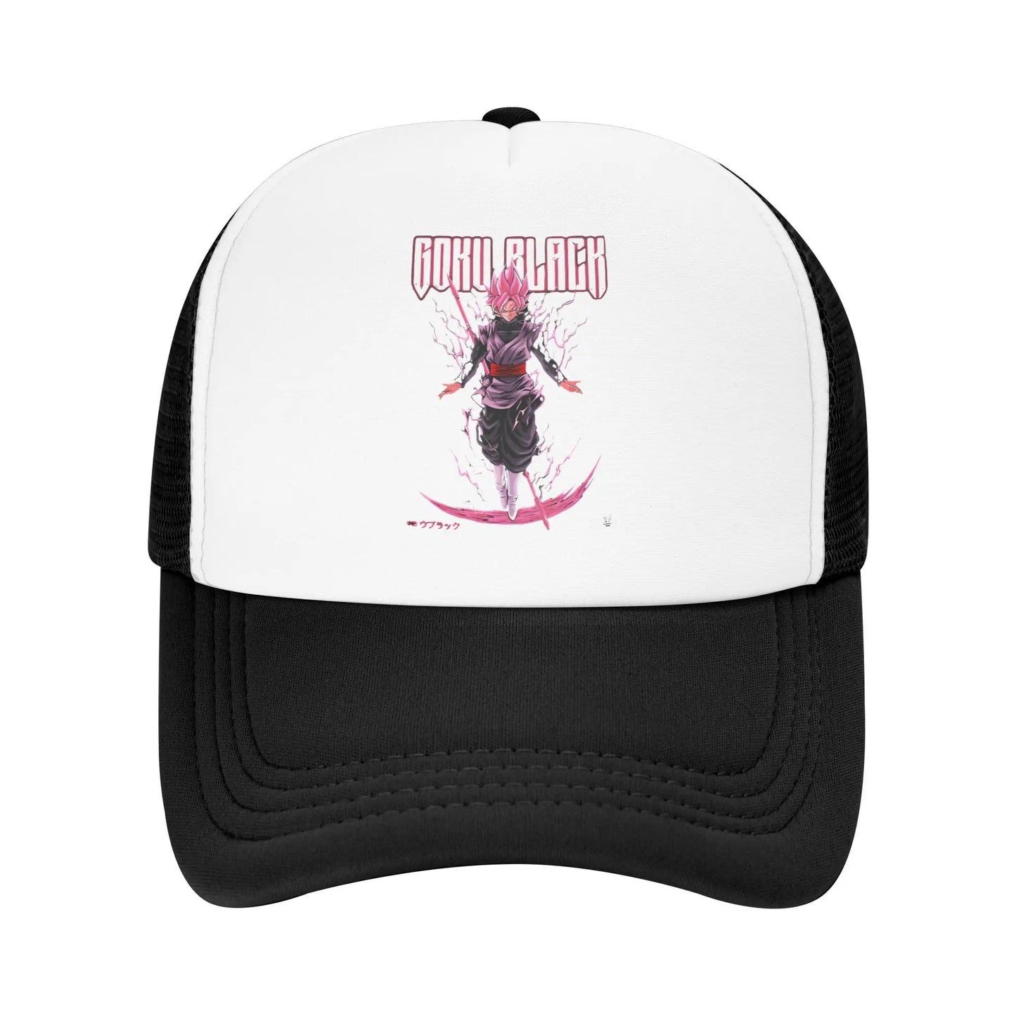 Dragon Ball Black Goku Trucker Cap Men Women  Hat Sun Hat Sports Cap Adjustable Polyester Mesh Baseball Cap Summer