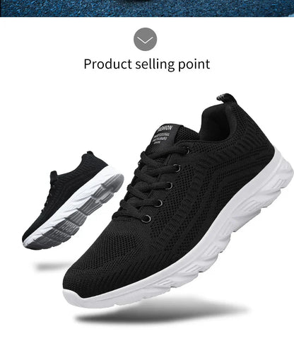 Sports Men's Running Jogging Shoes Casual Sneakers Outdoor Lace-Up Breathable Mesh Light Tennis Outdoor Walking Size 39-46