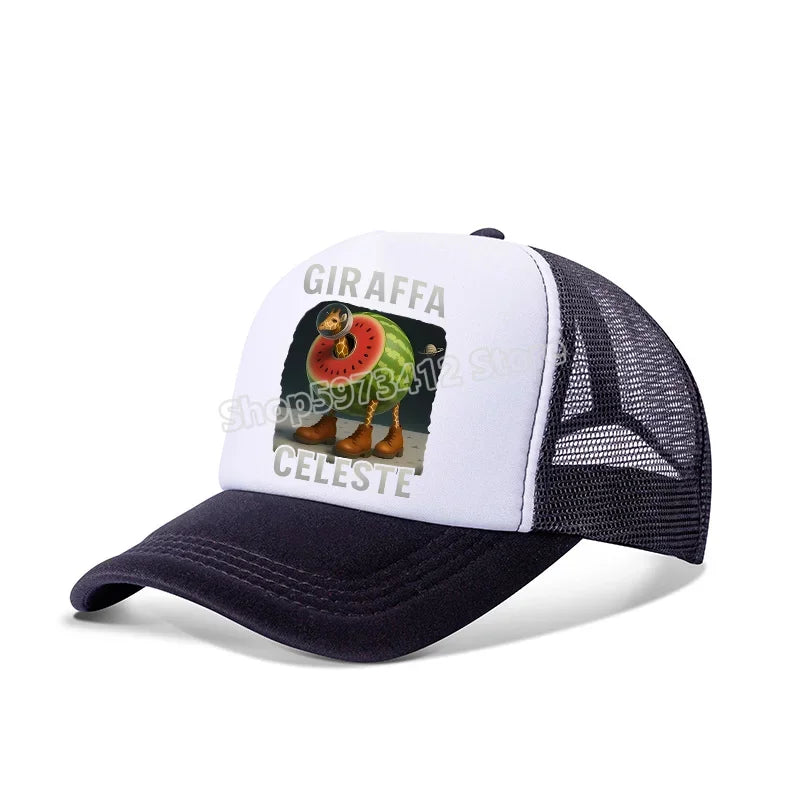 Italian Brainrot Baseball Caps Funny Anime Printed Tung Tungtung Sahur Sunny Hats Summer Adjustable Famliy Headdress Cap Gifts