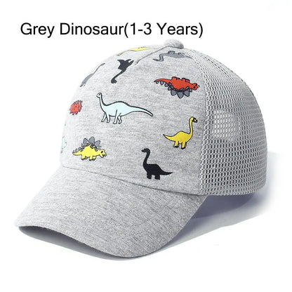 Toddler Baseball Hat Sun Protection Baby Cap Adjustable Fit Mesh Baseball Hat Outdoor Beach Sun Cap for Kids 1-5Years