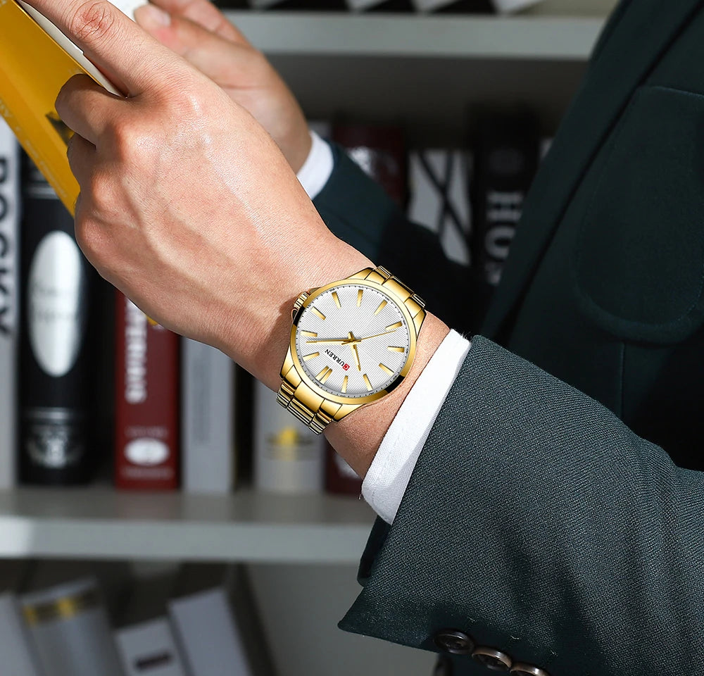 Orologio da uomo CURREN – Modello di lusso, impermeabile, stile militare, in acciaio inossidabile – Orologio da polso sportivo (cod. 8322)