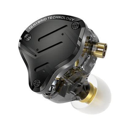 KZ ZS10 PRO X HiFi Hybrid Driver Earphones Metal In-Ear Monitor Headphones with Bass, Detachable Cable, Noise Isolation, and Microphone
