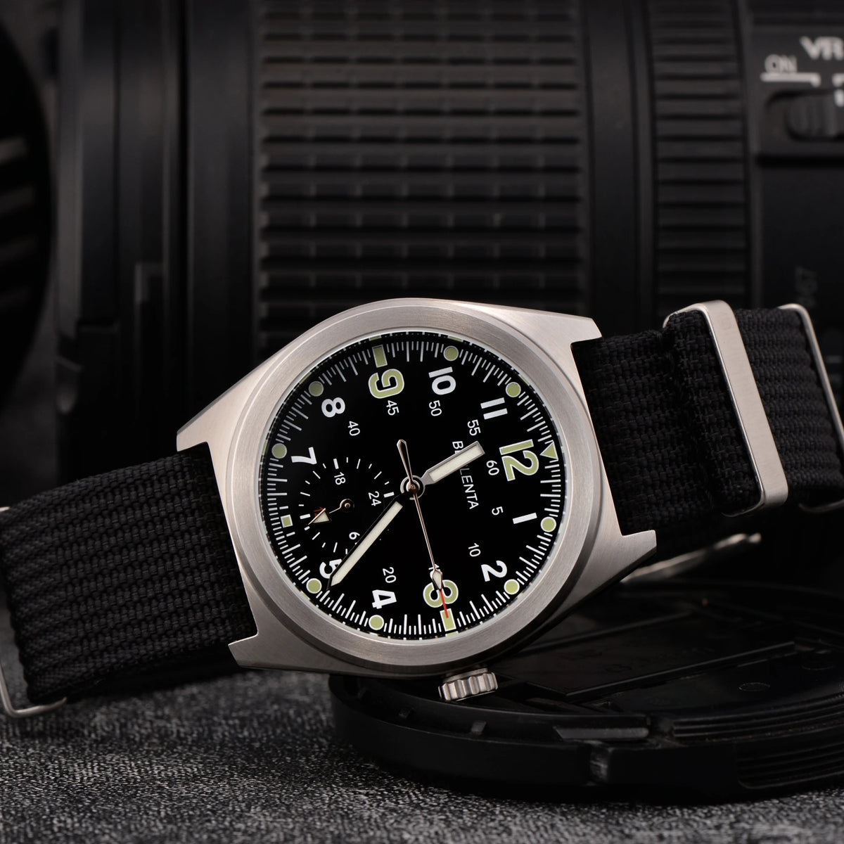 Berlenta VH60 Watch Men 100m Waterproof 316L Steel Wristwatch For Men Top Brand Luxury Male Clock Military Fashion Wrist Wach