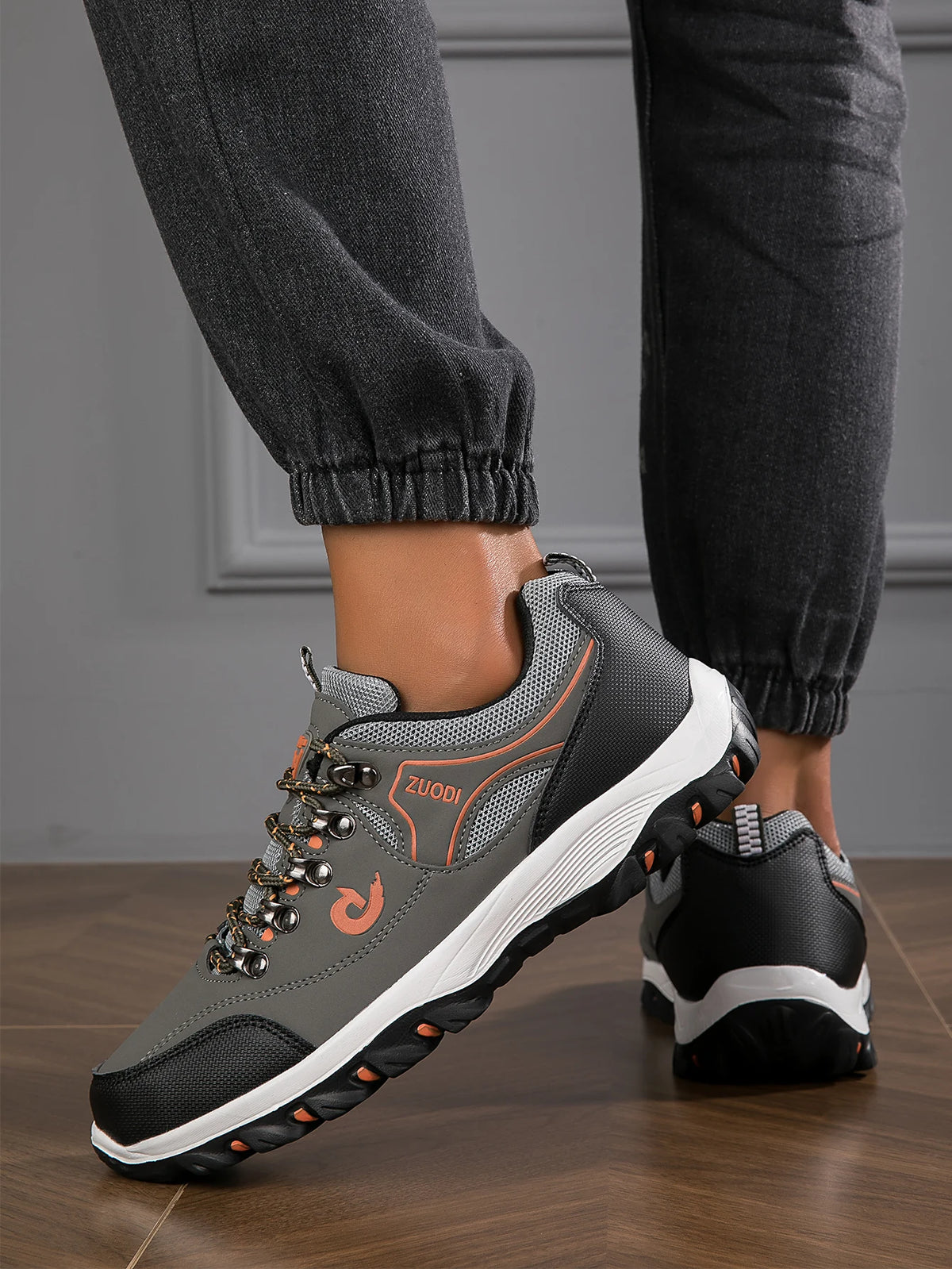 Chaussures de randonnée pour homme - Chaussures de sport de randonnée respirantes - Chaussures de sport ultra-légères pour la randonnée, le camping et la course à pied en plein air - Chaussures de sport antidérapantes