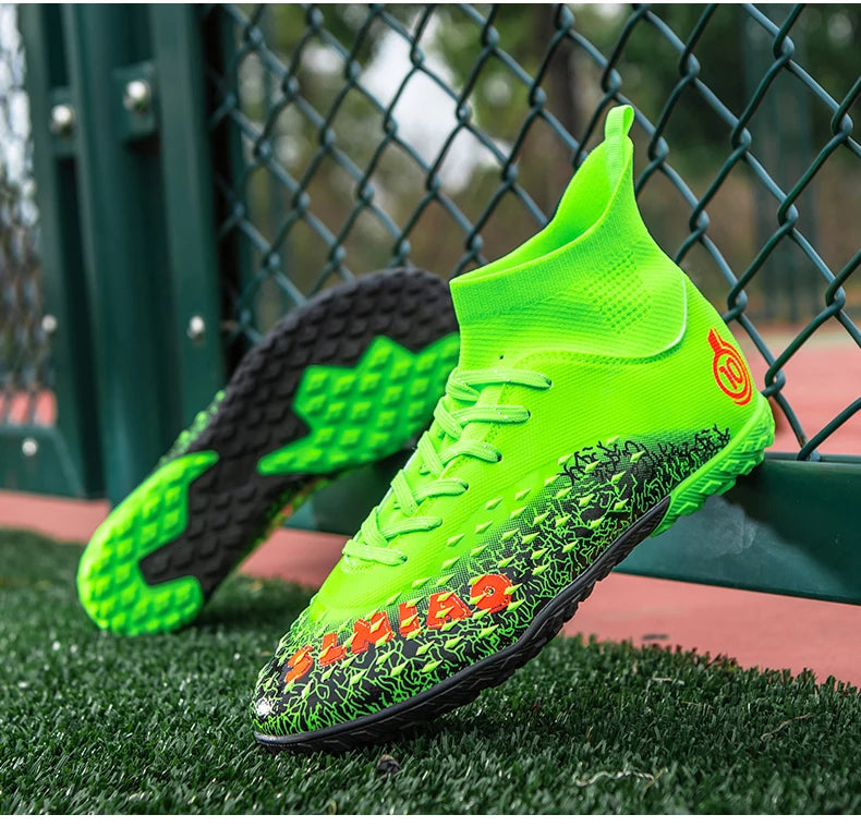Men Professional Football Shoes Society Cleats Soccer Shoes Original Indoor Football Field Boots Grass Training TF/FG Sneaker