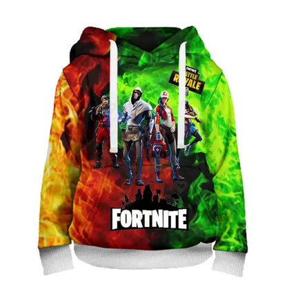 Fortnite Herren-Hoodie, modisches Sweatshirt mit 3D-Print, Battle-Game-Hoodies für Jungen und Mädchen, Hip-Hop, Herren, Freizeit-Oberbekleidung