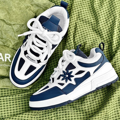 Fashion Mens Shoes Trend Street Skateboard Shoes Man Luxury Brand Training Sneakers Mesh Breathable Casual Shoes Tenis Masculino