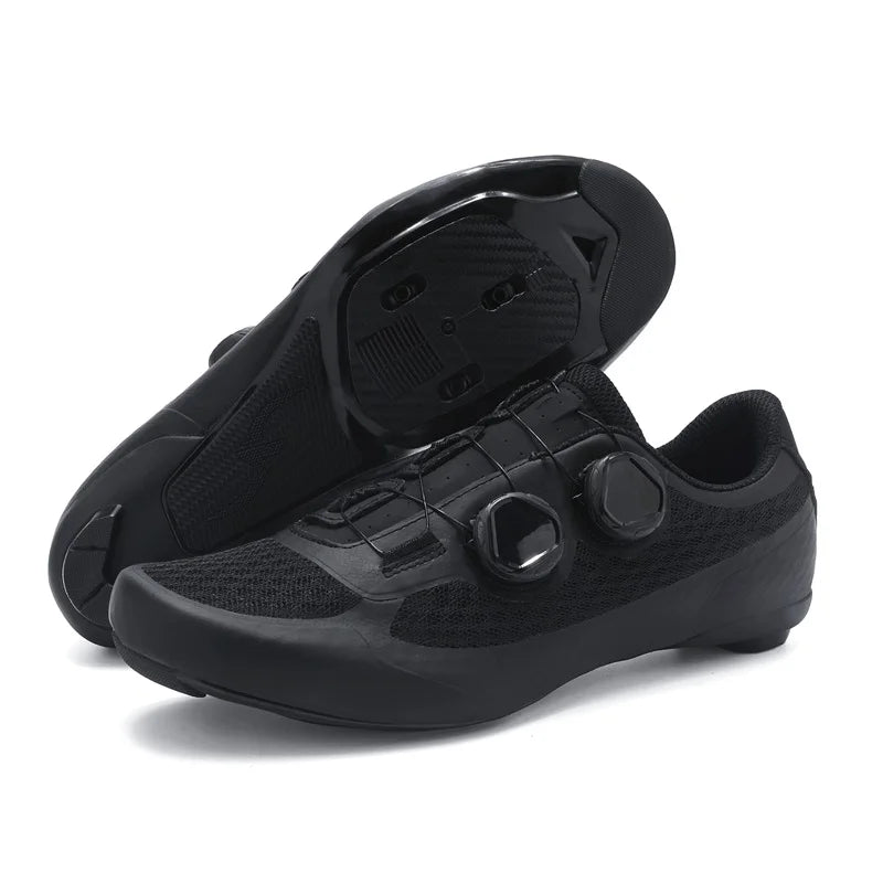 Speed Cycling Sneaker Herre-cykelsko til landevejscykling med klamper SPD-sko Cykelsko til flade pedaler Herre-cykelsko til udendørs brug Hvid