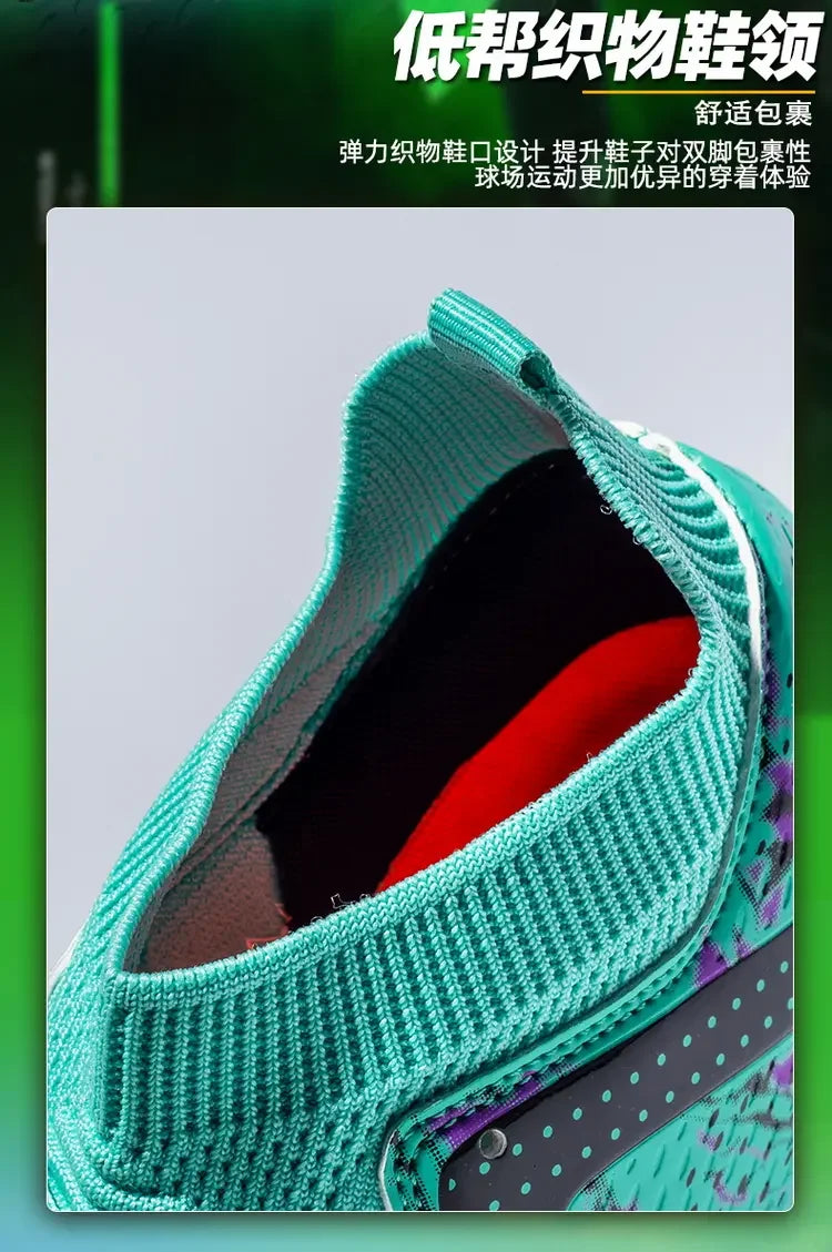 Oversized-Fußballschuhe für Jugendliche und Kinder, komfortables flexibles Design, stabile rutschhemmende Performance für Outdoor-Feldsportarten