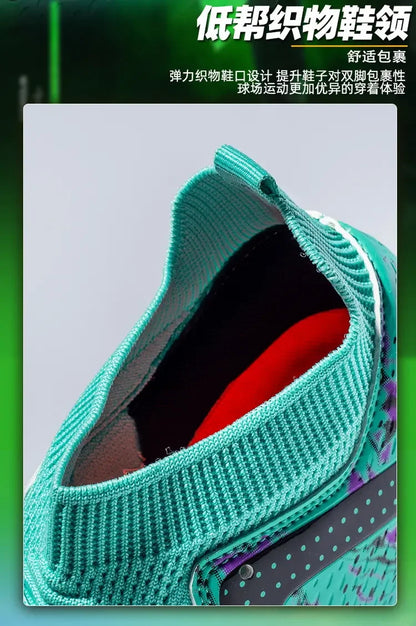 Oversized-Fußballschuhe für Jugendliche und Kinder, komfortables flexibles Design, stabile rutschhemmende Performance für Outdoor-Feldsportarten
