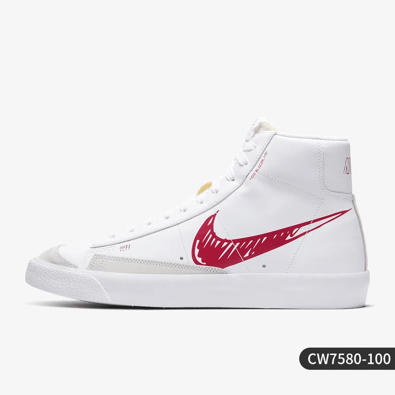 Nike Genuine Blazer Mid VNTG 77 SL Trail Blazer Manuscript Men's Board Shoes CW7580-100