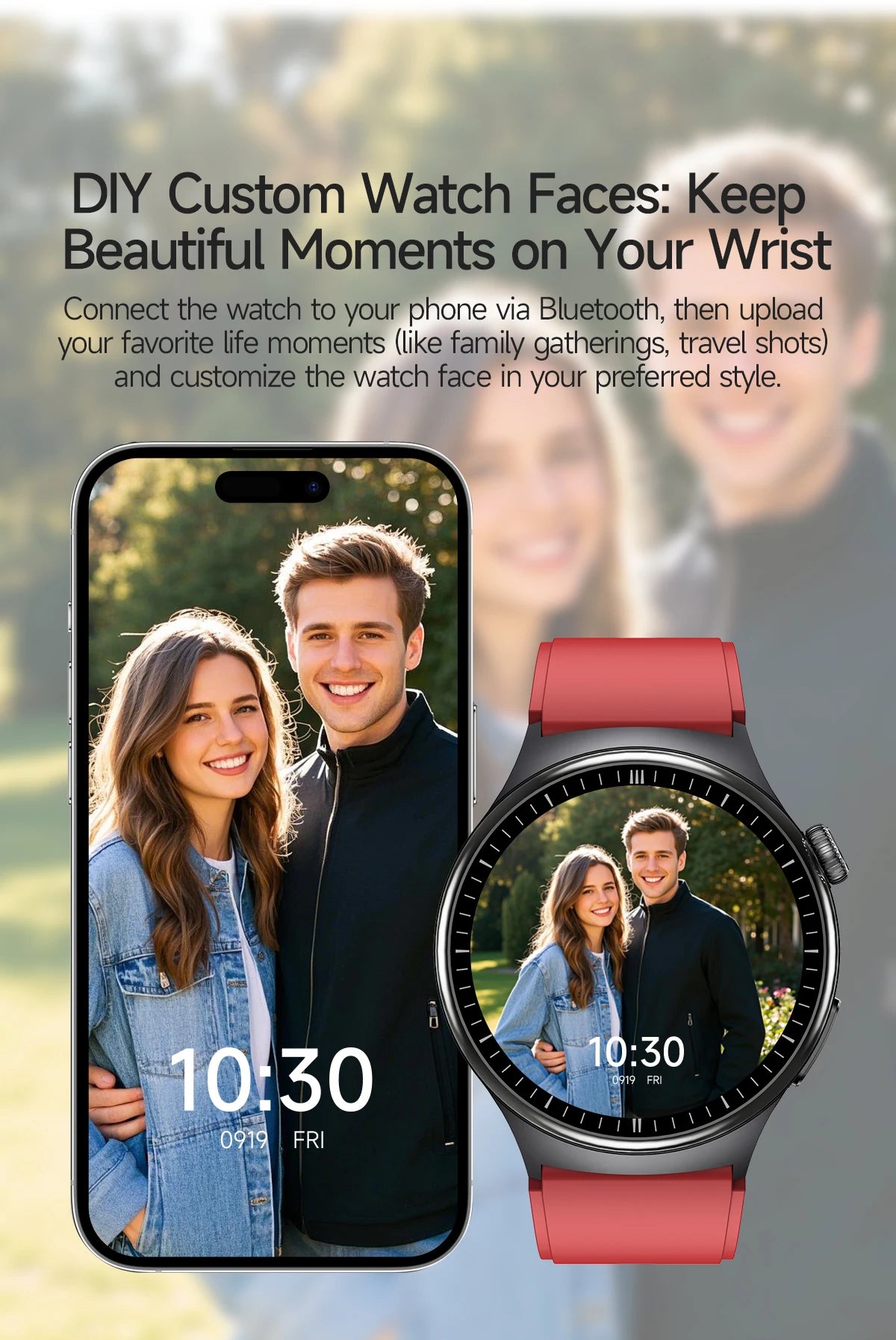 2026 AI Health Smartwatch ECG + PPG, Blood Pressure, Uric Acid & Body Fat Monitoring, AMOLED Display & Bluetooth Calling