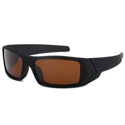 Polarized Sunglasses For Sports Sunglasses Trendy Retro Rectangular Wrap Around Vintage Uv380 Eye Protection Fishing Glasses