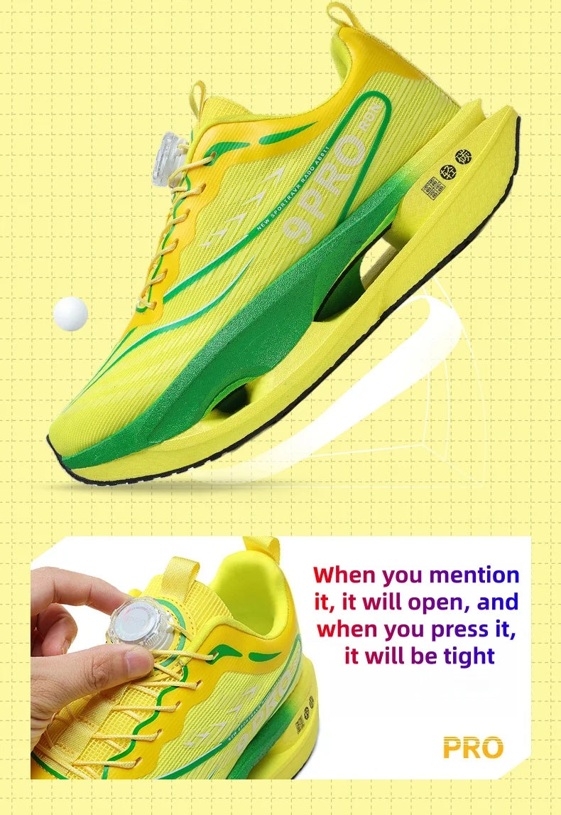 New men's and women's running shoes breathable racing sports shoes carbon cushioning lightweight men's jogging training shoes