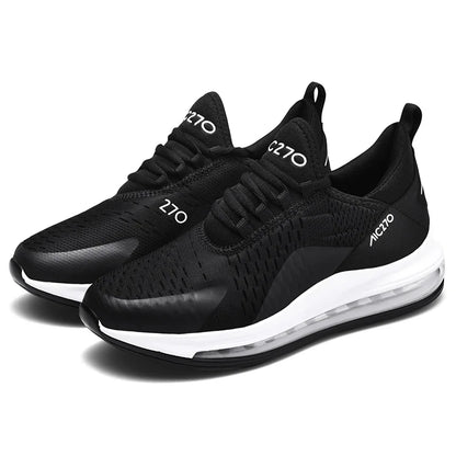 Baskets décontractées à coussin d'air pour hommes, chaussures de sport respirantes en maille absorbant les chocs, antidérapantes, résistantes à l'usure, chaussures de sport d'été