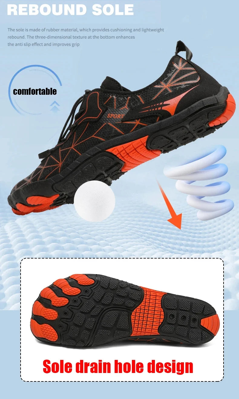 Herren-Watschuhe, Barfuß-Schuhe, schnell trocknende Strandschuhe, Outdoor-Schuhe, rutschfeste Schuhe, Schwimmschuhe für Stromströmungen, Tauchschuhe, Damenschuhe für Wassersport