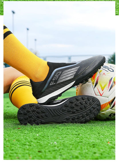 New Men's Football Boots Turf Comfortable Soccer Shoes Sport Fg Grass Cleats Futsal Non Slip Outdoor Adult Ultralight Non-Slip