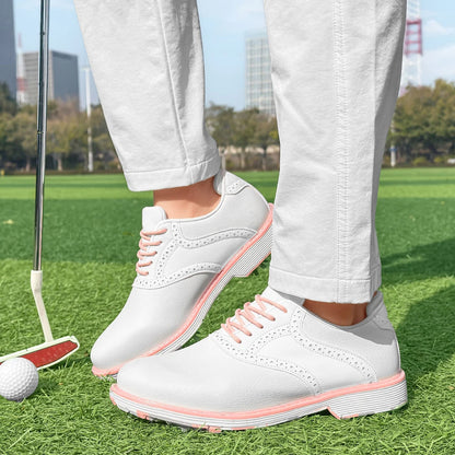 Chaussures de golf professionnelles pour femmes, chaussures de marche décontractées et tendance, chaussures de sport de golf confortables et antidérapantes pour le fitness en plein air