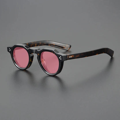 Vintage Polarized Acetate Sunglasses Men Quality Retro Designer Small Sunglasses Women UV400 Handmade Luxury Brand Eyewear