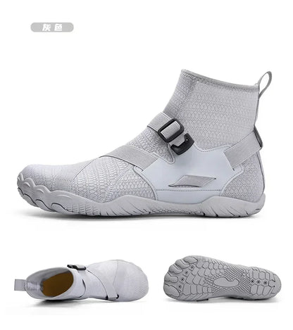 Sapatilhas aquáticas unissexo de cano alto para desporto ao ar livre, caminhada, travessias na água, natação, praia, fitness, mergulho e surf, estilo barefoot