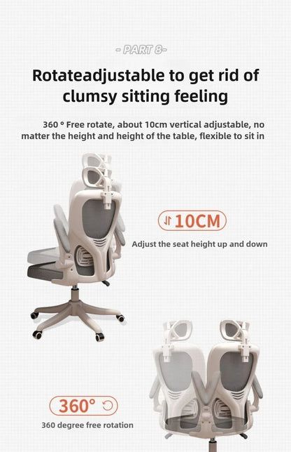 Ergonomic Chair,home Computer Chair,comfortable Sedentary Student Study Chair,dormitory Backrest, E-sports Chairs, Office Chairs