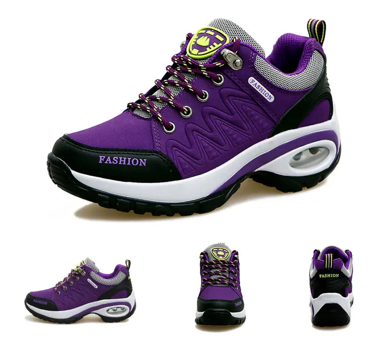 Scarpe sportive da donna, sneakers con plateau, scarpe alla moda per attività all’aperto e escursionismo, scarpe casual antiscivolo, scarpe da corsa basse, calzature da donna