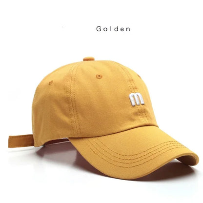 Fashion 100% Cotton Baseball Cap for Men and Women Letters Embroidered Snapback Hat Summer Sun Caps Unisex Casual Hip Hop Hats