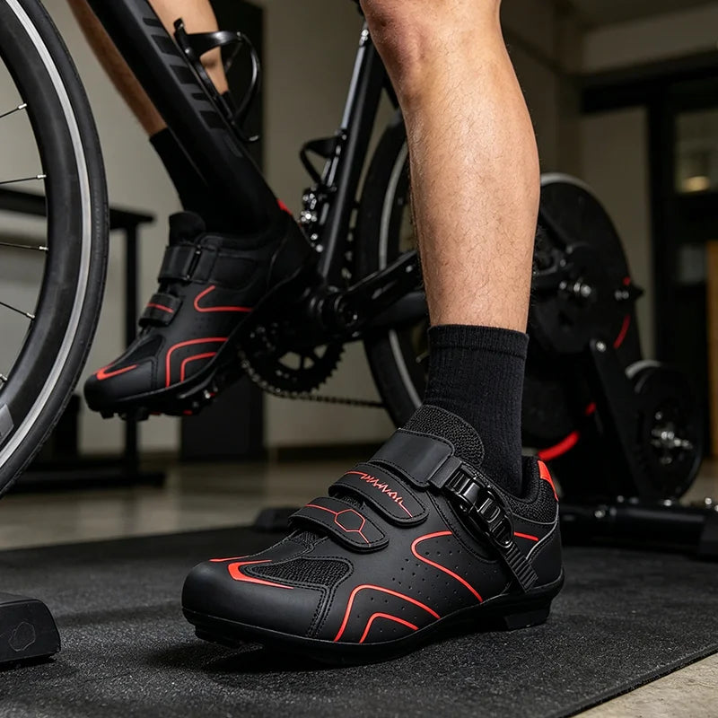 Vyriški plento dviračių sportiniai bateliai Moteriški sportiniai dviračių bateliai, suderinami su SPD ir „Look Delta“ spaustukais Lauko kalnų dviračių sportiniai bateliai
