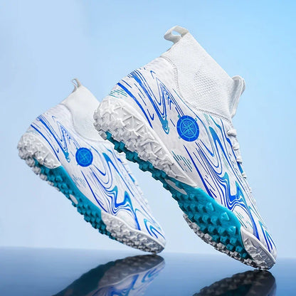 Crampons de Football pour hommes, chaussures d'entraînement sur gazon en salle, antidérapantes, TF/AG, bottes de terrain de Football confortables pour enfants