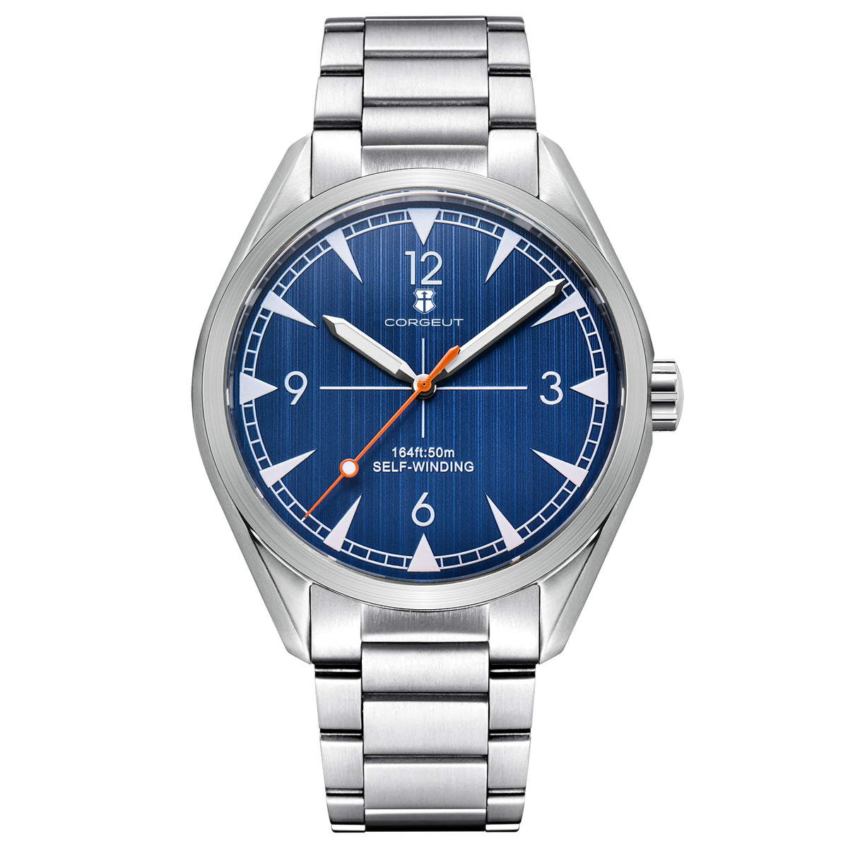 Orologi CORGEUT NH35/MIYOTA 8215 da uomo con cinturino in pelle, meccanici automatici, vetro zaffiro, orologi alla moda, casual e sportivi