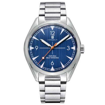 Orologi CORGEUT NH35/MIYOTA 8215 da uomo con cinturino in pelle, meccanici automatici, vetro zaffiro, orologi alla moda, casual e sportivi