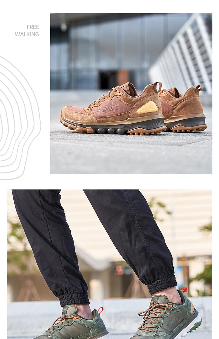 RAX Sapatos de caminhada respiráveis para homem, leves, para caminhadas, trekking e travessias de água, ténis desportivos, ténis de exterior para homem