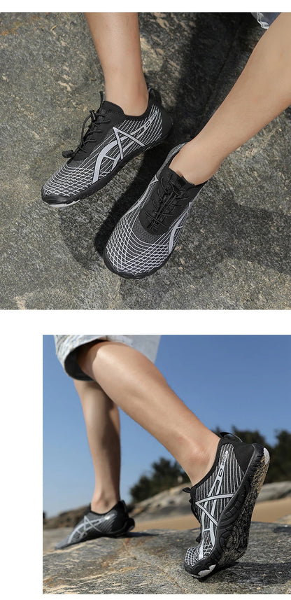 Aqua Shoes Men Water Shoes Barefoot Beach Shoes Unisex  Quick-Dry Outdoor Wadding Shoes Gym Training Footwear Sneakers Size35-46