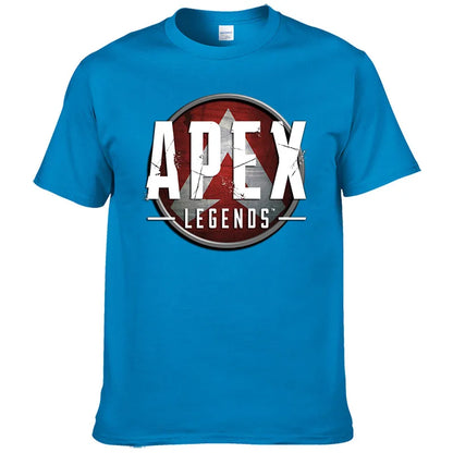 Short Sleeve Print T Shirt Men Summer Cotton Tshirt Clothing New Fashion Casual Apex Legends Harajuku Tee Style Cool Top F81