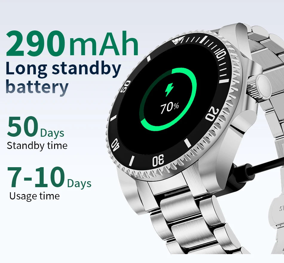 LIGE 2026 Smartwatch for Men  1.27" HD Display, Bluetooth Calling, IP68 Waterproof, Heart Rate & Fitness Monitor