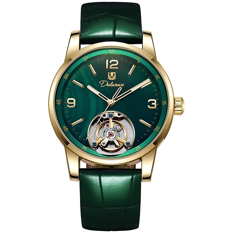 Montre Tourbillon Homme Mode Sport Automatique Mécanique Étanche Montre-bracelet de luxe de marque haut de gamme