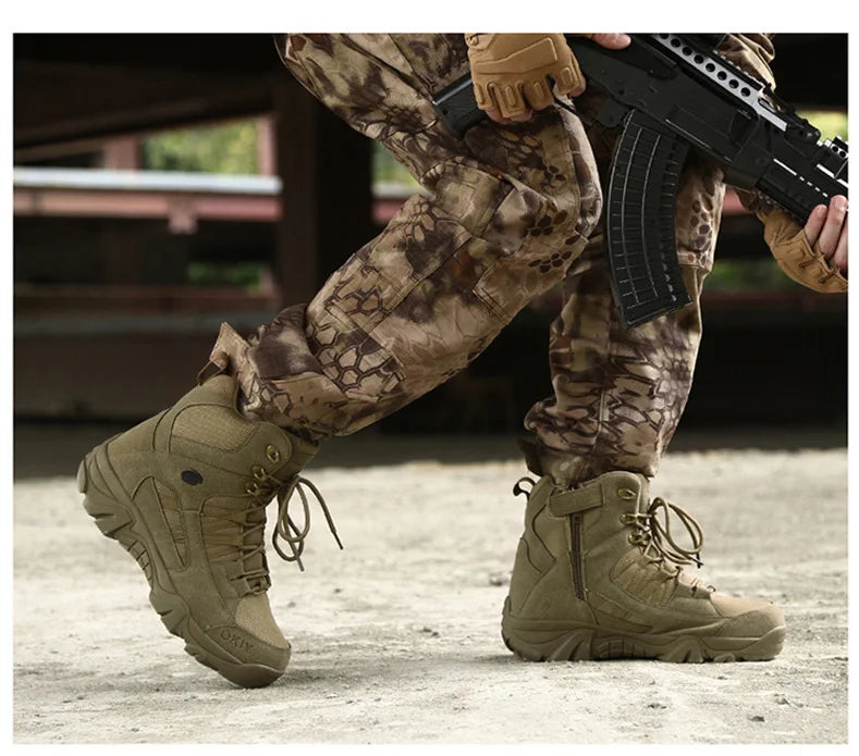 Men Tactical Boots Boots Men Desert Waterproof Work Safety Shoes Hiking Shoes Ankle Men Outdoor Boots