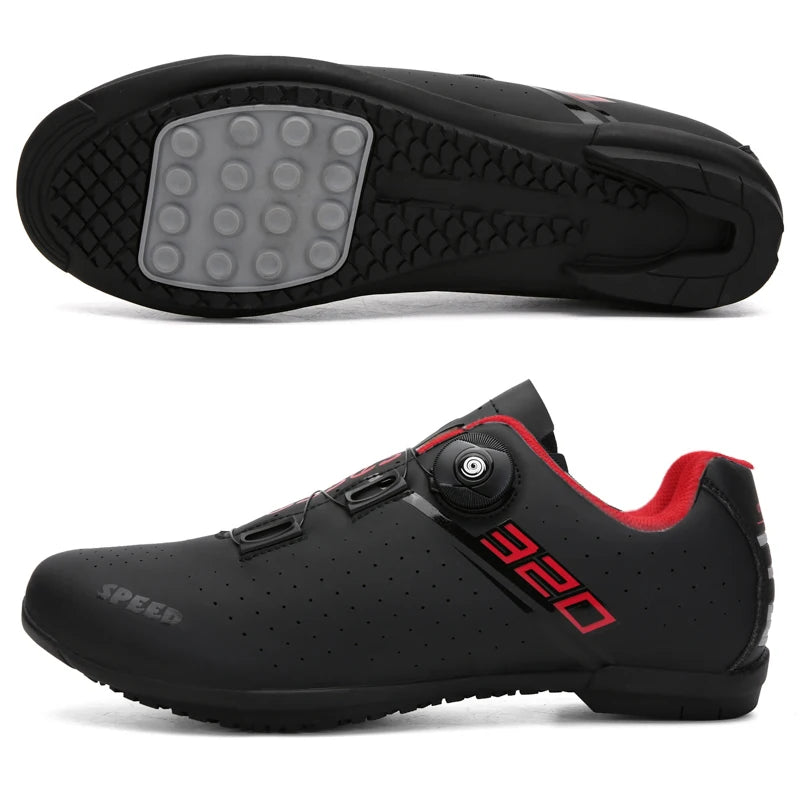 Chaussures de cyclisme pour homme : chaussures de course sur route à fixation automatique, chaussures de sport, chaussures d'entraînement sans crampons ; chaussures de cyclisme pour femme avec crampons SPD