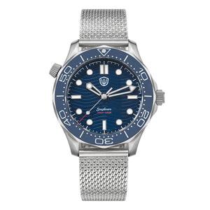 Watchdives 42mm Seafarer Grade 2 Titanium NTTD Dive Watch WD007Q V2 VH31 Sweep Second Quartz Movement Luminous Sapphire Watches