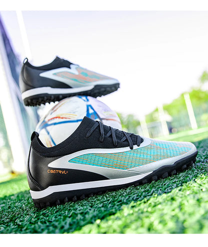 Botas de fútbol para hombre, con tacos para exterior, transpirables, antideslizantes, para adultos, con tacos largos, deportivas, de entrenamiento, para niños, para partido, cómodas