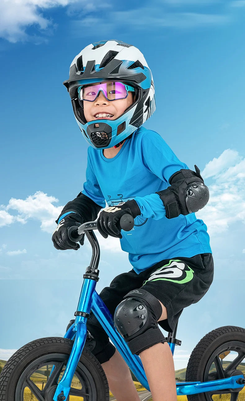 ROCKBROS Occhiali da ciclismo polarizzati fotocromatici per bambini con protezione UV400 Occhiali da sole per sport all'aperto Occhiali da bicicletta MTB per bambini
