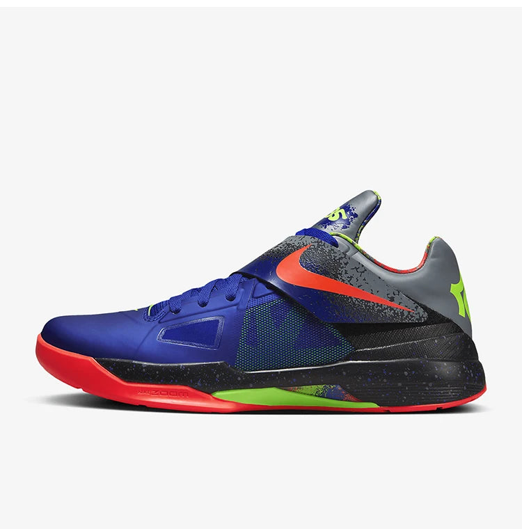 Nike genuine KD 4 NERF Herren-Basketballschuhe Low Cut, stoßdämpfend und praktisch, FQ8180-400