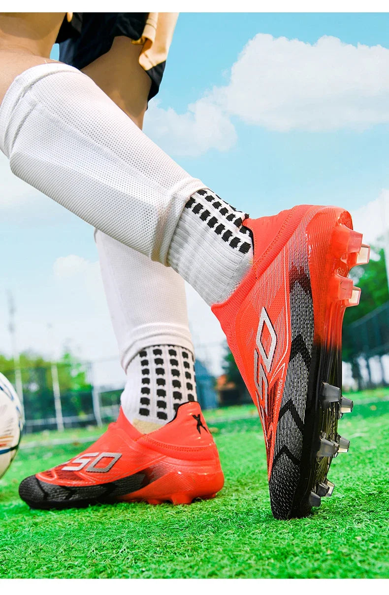 Chaussures de Football originales professionnelles pour hommes, confortables, de haute qualité, bottes de Football rapides pour entraînement, chaussures de Football ultralégères