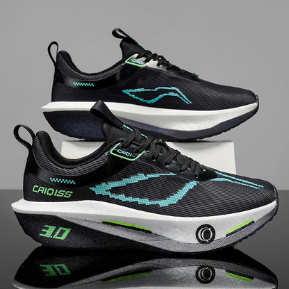 Buty do biegania z karbonową płytką do maratonu, męskie, sportowe, specjalistyczne, oddychające, lekkie, damskie, wygodne sneakersy sportowe outdoorowe