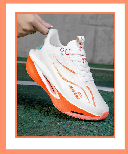 Men's Running Shoes Carbon Plate Professional Running Shoes Breathable Non-slip Cushioning Women's Casual Running Sports Shoes