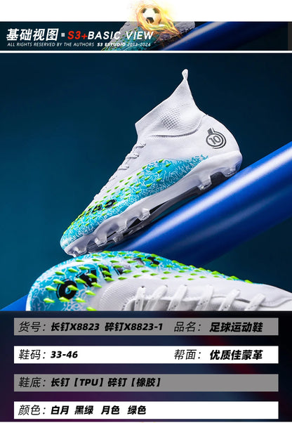 Men Professional Football Shoes Society Cleats Soccer Shoes Original Indoor Football Field Boots Grass Training TF/FG Sneaker